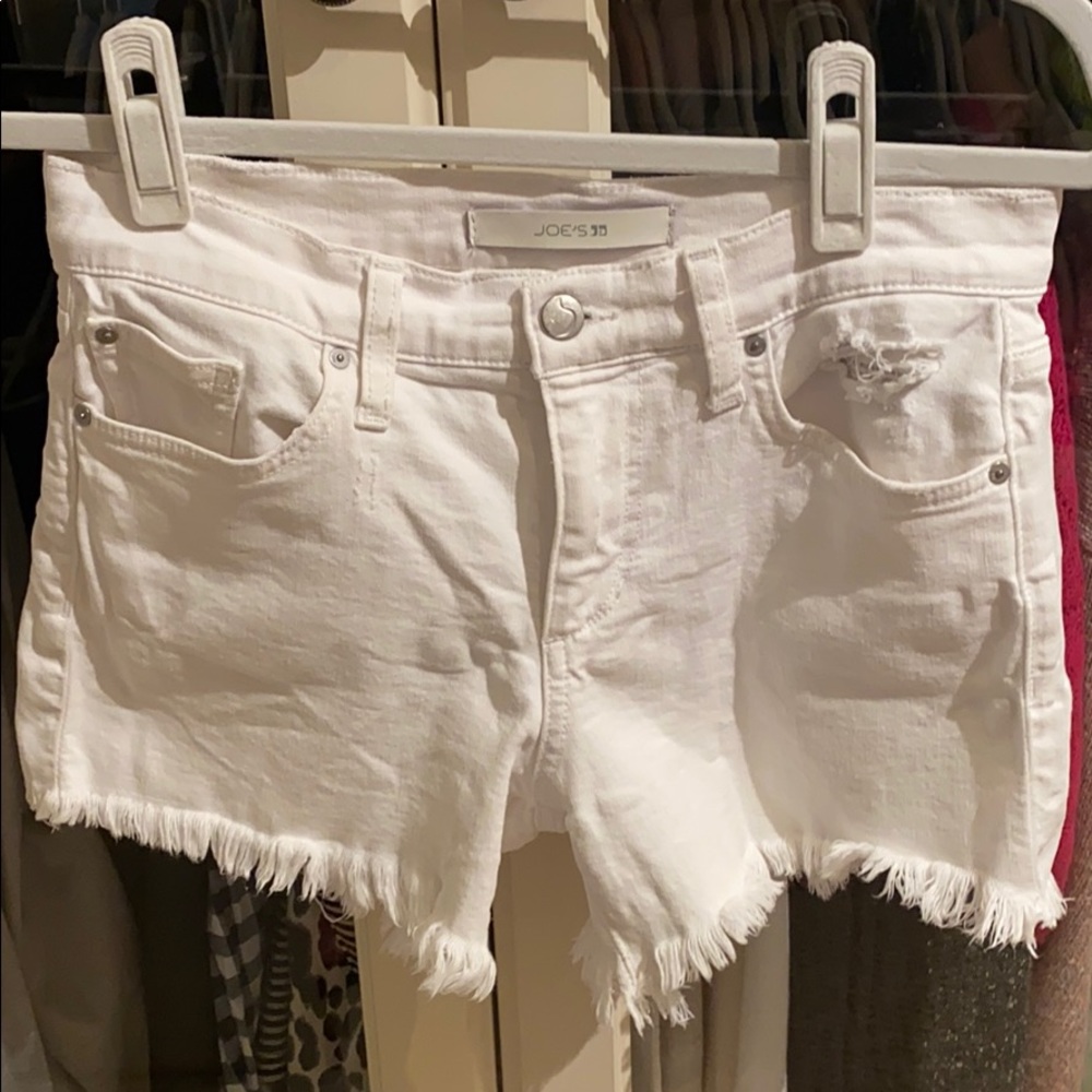 Joe’s Jeans White Cutoff Denim Jean Shorts